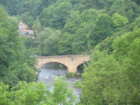 Our distant crew seen from crossing the Pontcysylltye Aqueduct